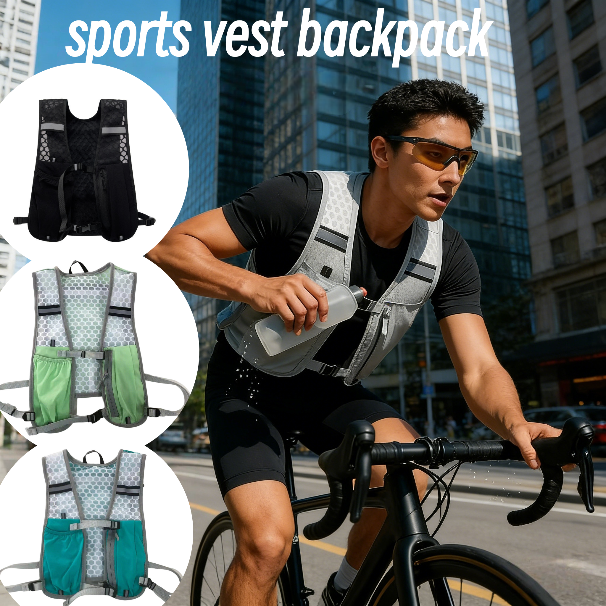 Running Gear For Your Phone - Lightweight Running Vest for Biking &