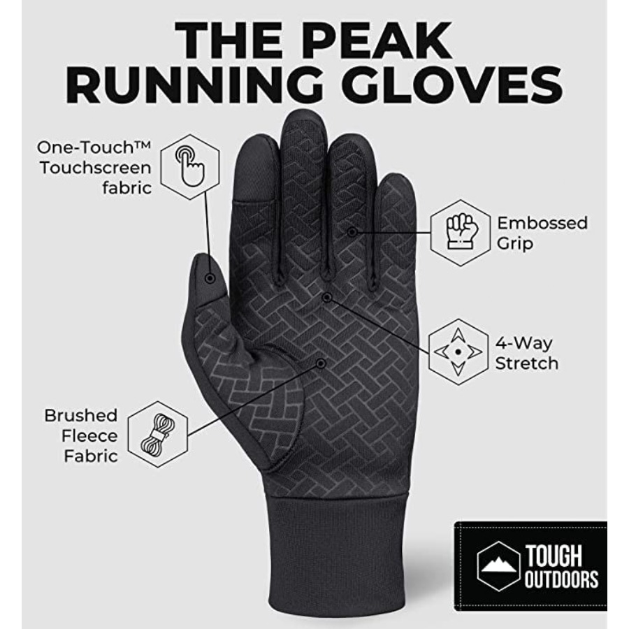 Winter Gloves - Mens Cold Weat - Running Gear Cold Weather のレビューと価格