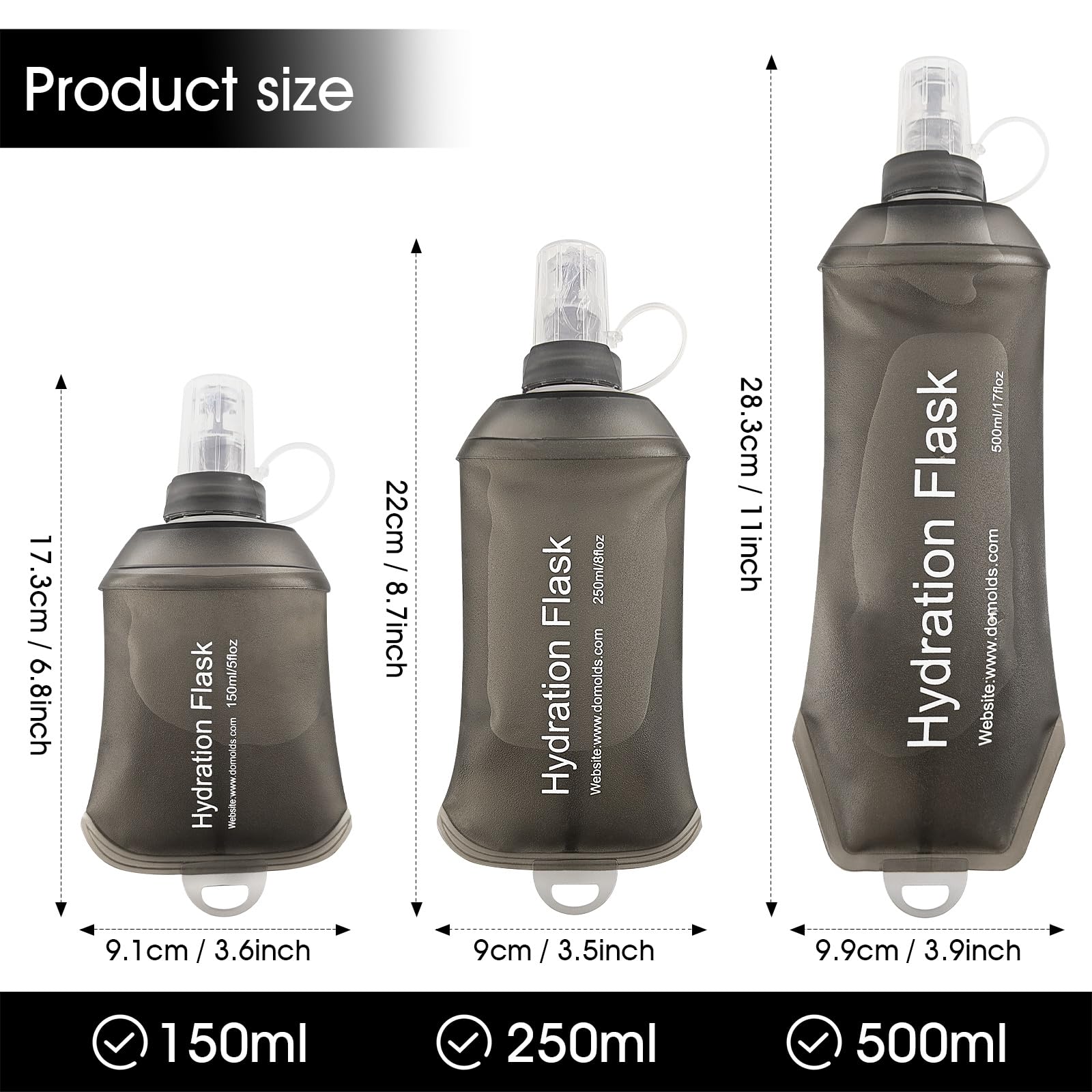 Soft Flask, TPU Collapsible So - Running Gear Water のレビューと価格