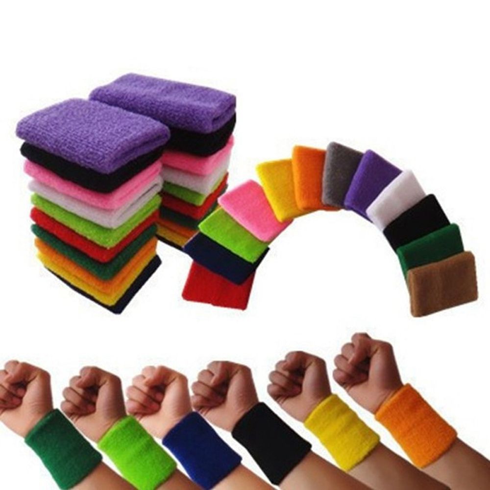 1/2Pcs Unisex Wristbands Sport - Sweat Band Wrist のレビューと価格