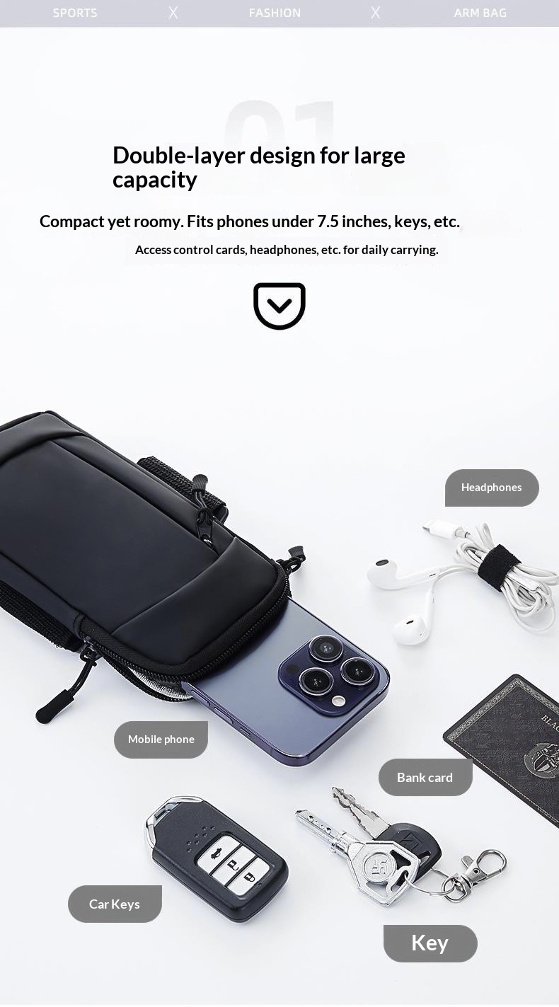 Homefish Running Armband Bag P - Running Gear Phone Holder のレビューと価格