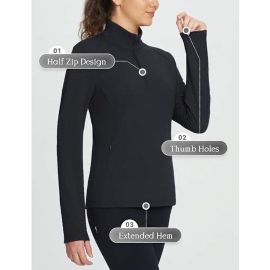 Women's Fleece Pullover Jacket - Running Gear Cold Weather のレビューと価格