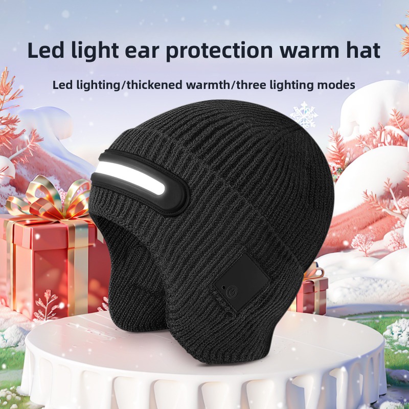LED Headlamp Winter Hat Outdoo - Running Gear Cold Weather のレビューと価格