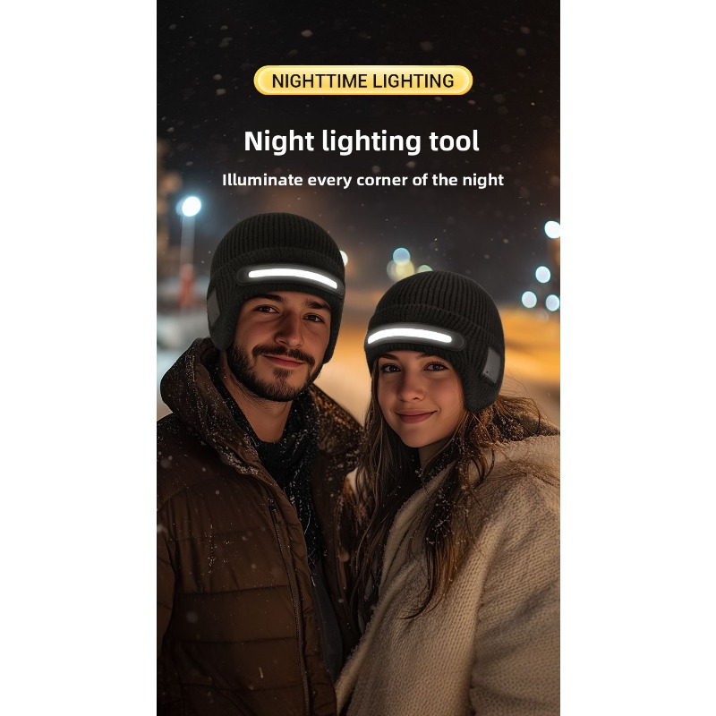 LED Headlamp Winter Hat Outdoo - Running Gear Cold Weather のレビューと価格