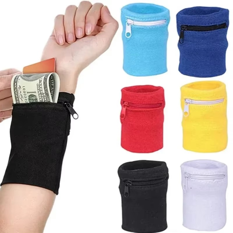 Sports Wristband Zipper Wrist  - Sweat Band Wrist のレビューと価格