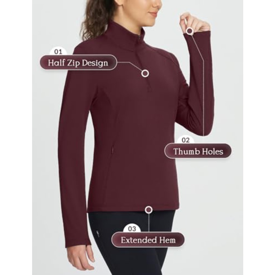 Women's Fleece Pullover Jacket - Running Gear Cold Weather のレビューと価格