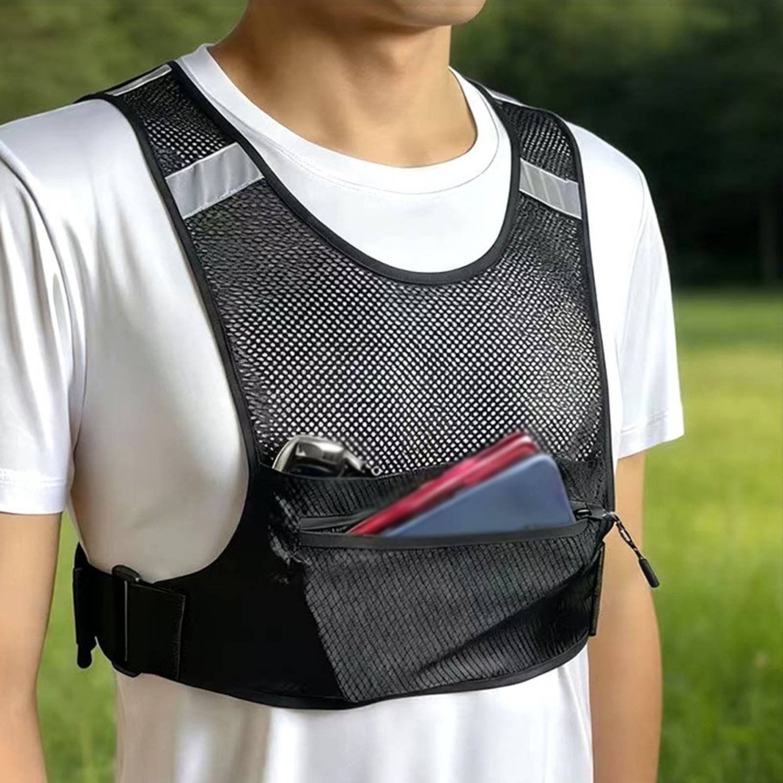 Reflective Running Vest Lightw - Running Gear For Your Phone のレビューと価格