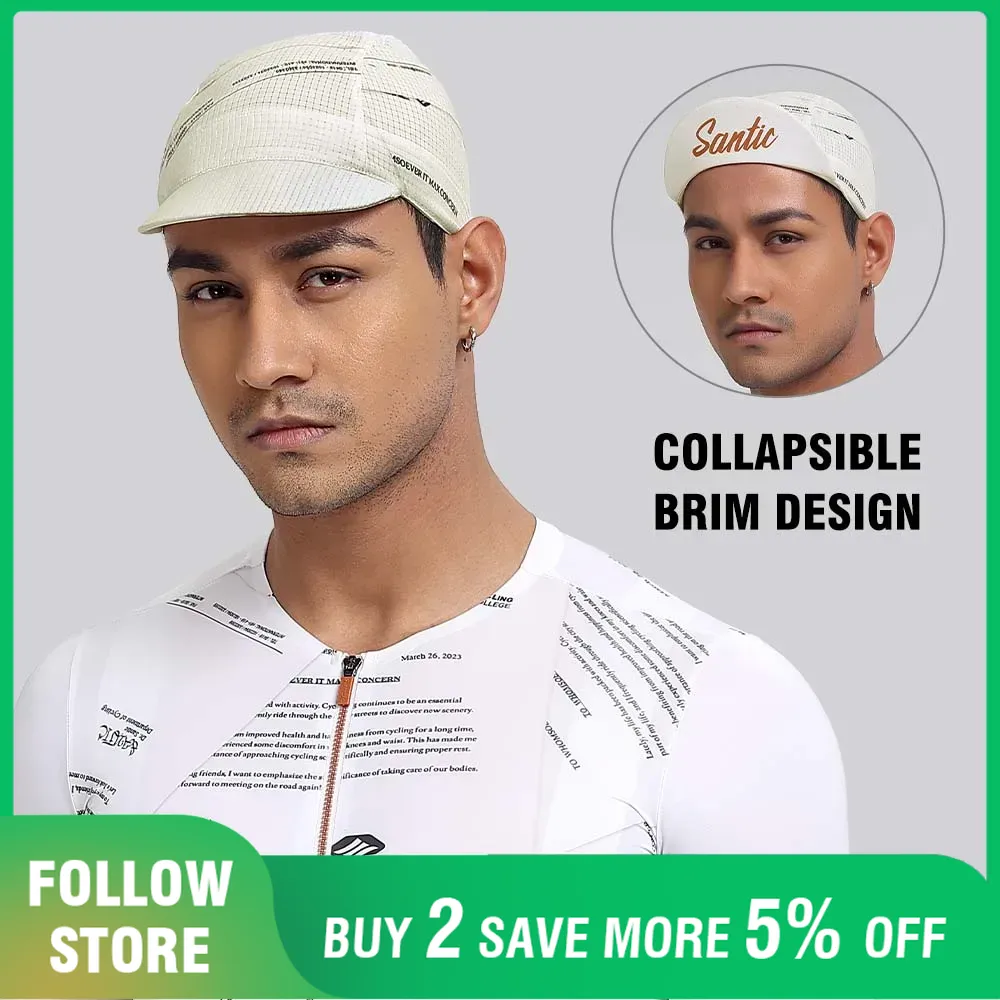 Santic Breathable Cycling Cap  - Running Gear Hat のレビューと価格