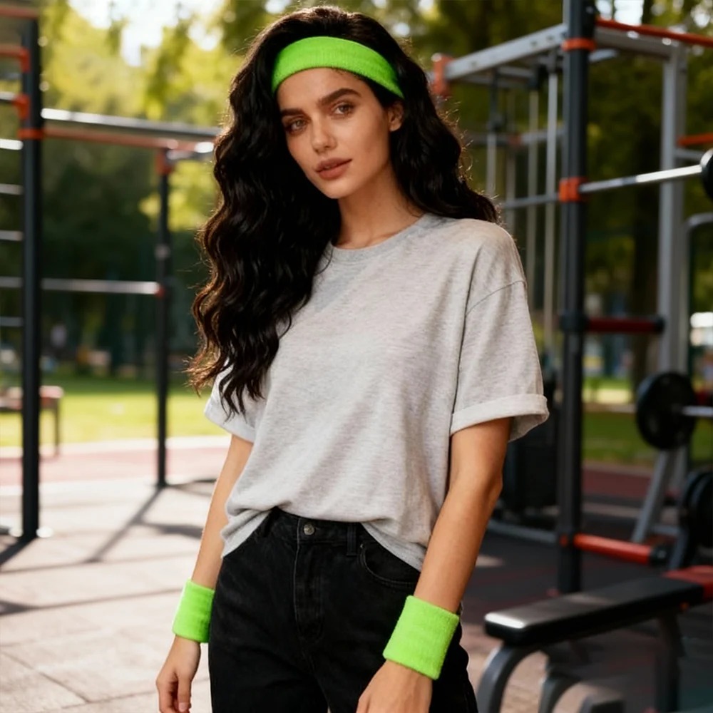 Multi-Color Terry Wrist Sweatb - Sweat Band Wrist のレビューと価格