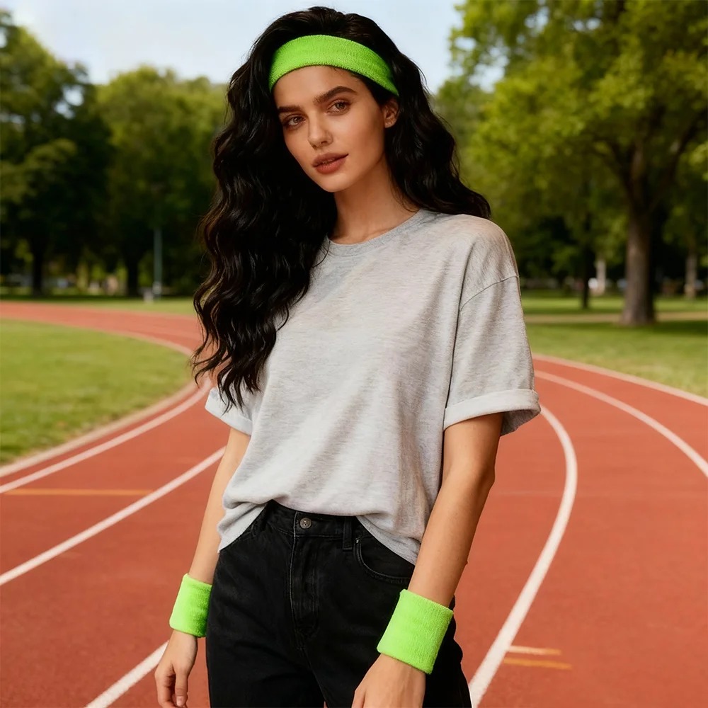 Multi-Color Terry Wrist Sweatb - Sweat Band Wrist のレビューと価格
