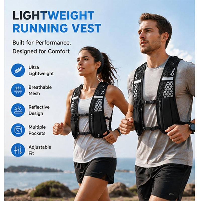 WOOJACK Hydration Running Vest - Running Gear Water のレビューと価格