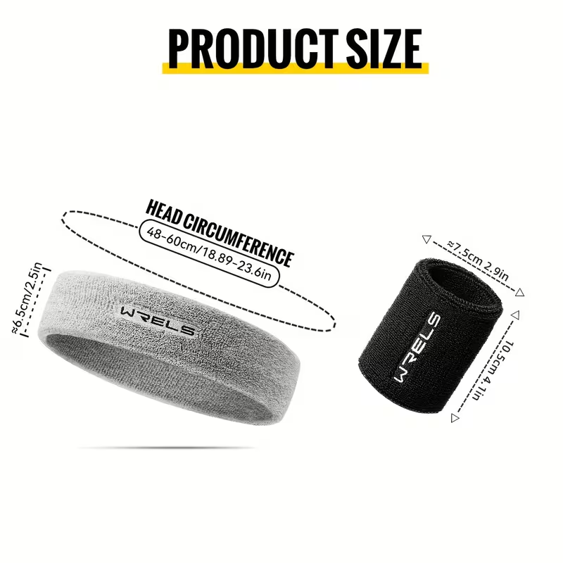WRELS 1Set Sports Headband Wri - Sweat Band Wrist のレビューと価格