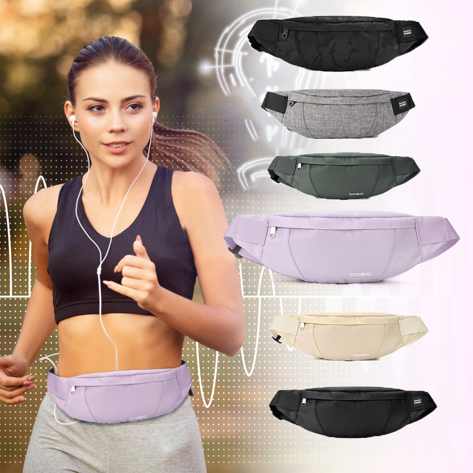 Fashion Running Waist Bag Wate - Running Gear For Beginners のレビューと価格
