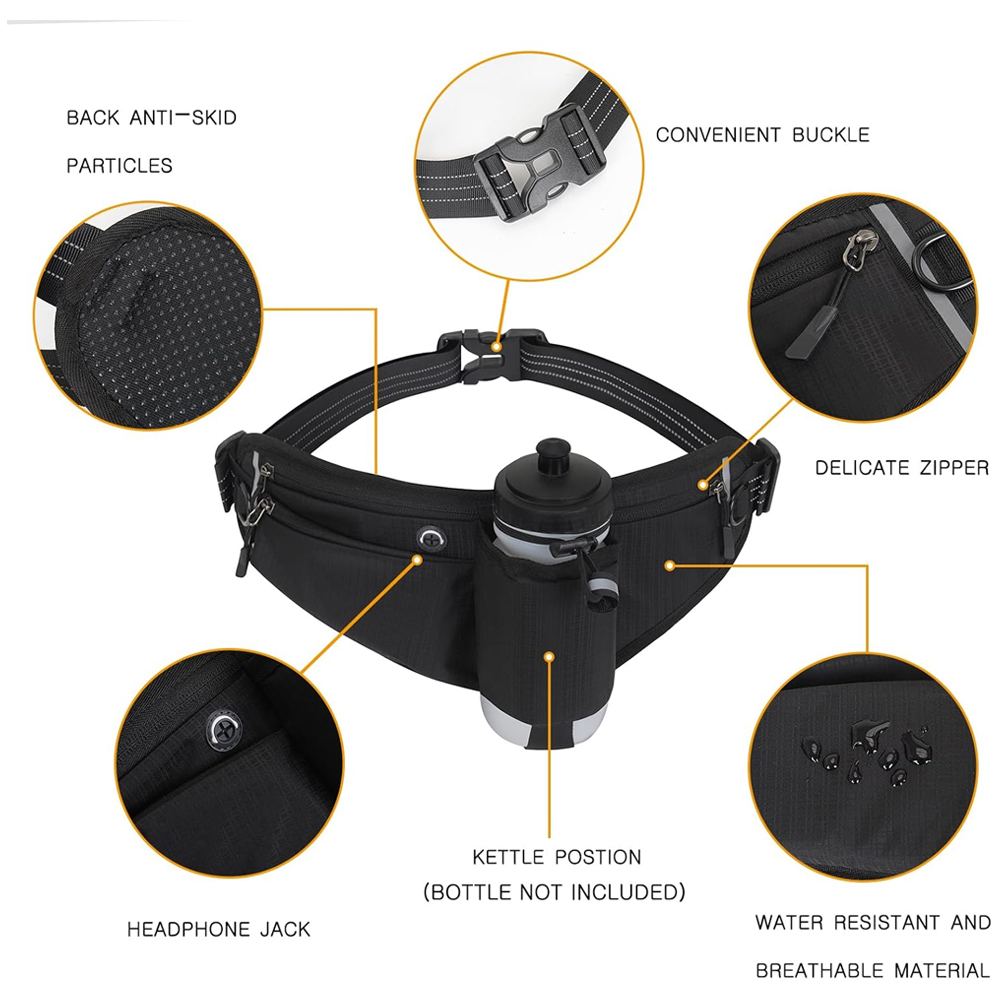 1PCS Fanny Pack with Water Bot - Running Gear Water のレビューと価格