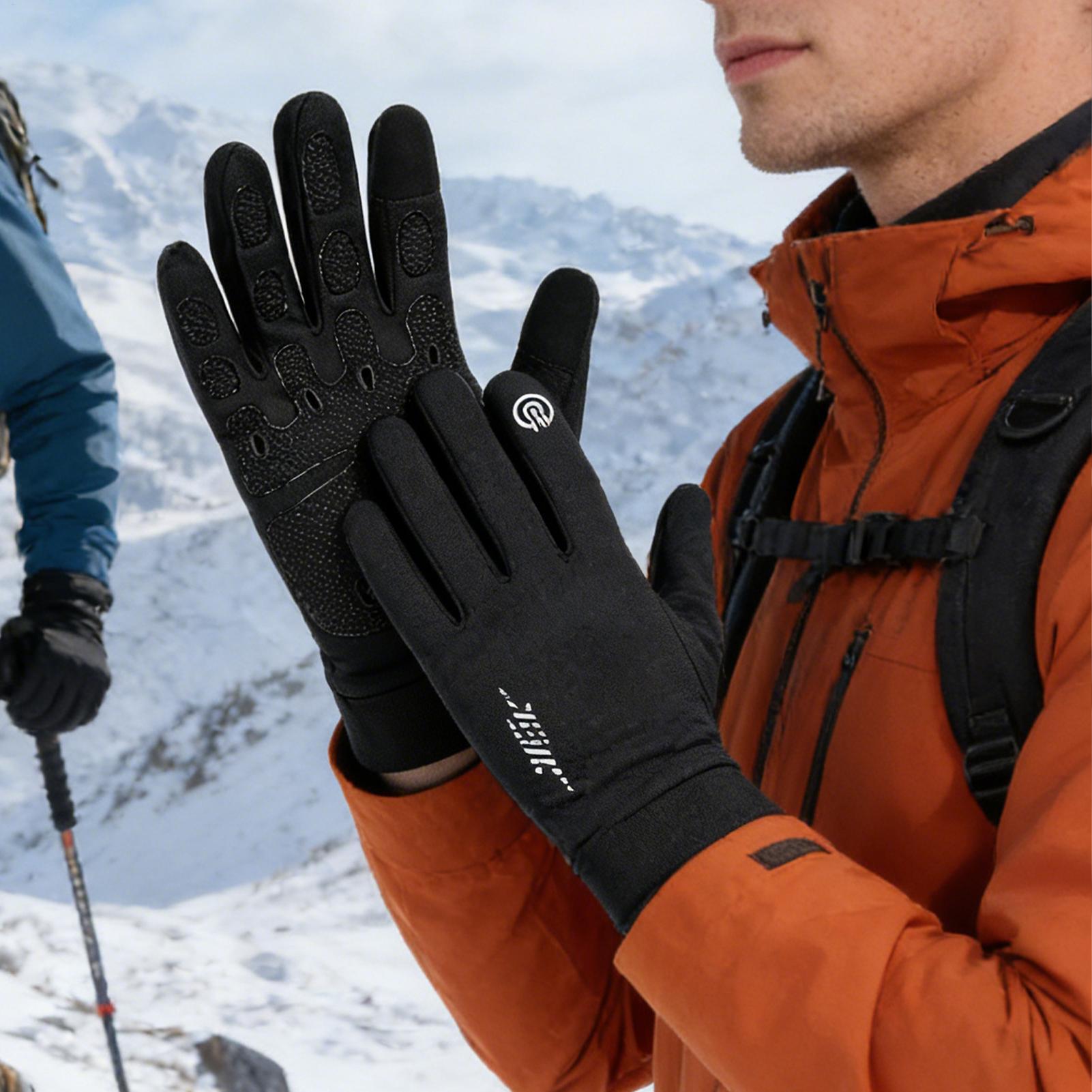 Warm Cycling Gloves Full Finge - Running Gear Cold Weather のレビューと価格