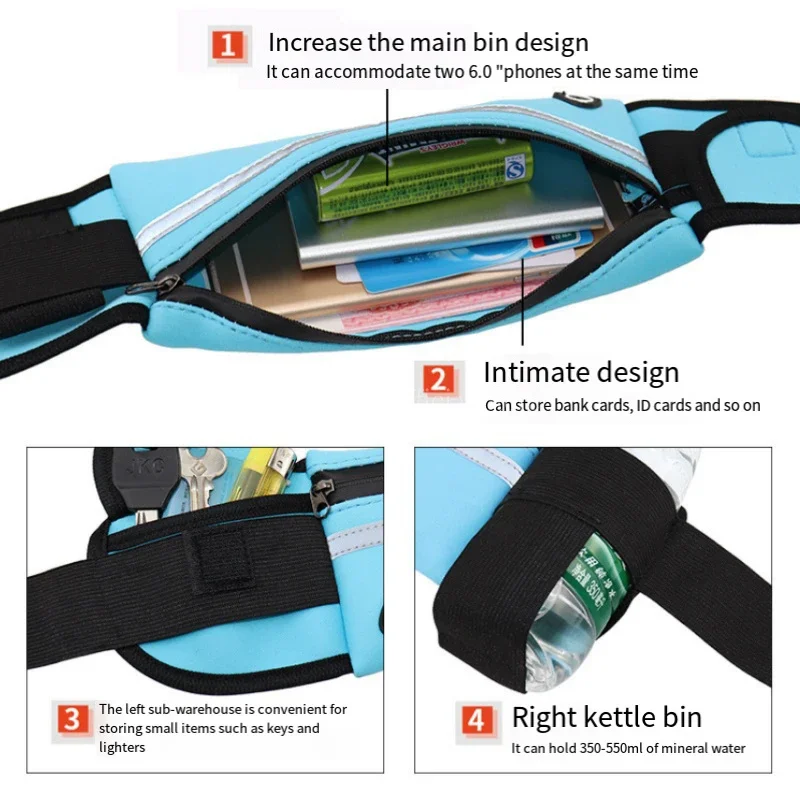 1pc Running Bag Women Waist ba - Running Gear For Beginners のレビューと価格