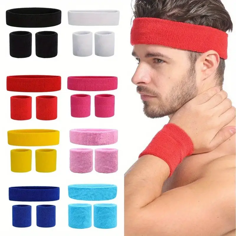 A Set Of Wristband Headband He - Sweat Band Wrist のレビューと価格